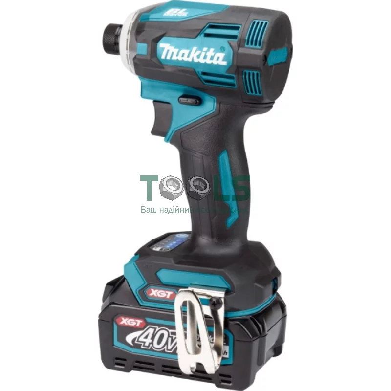 Аккумуляторный ударный гайковерт Makita TD001GM201 (40 В, 2х4 А*ч, 220 Н*м)