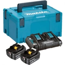 Набір акумуляторів + заряджання Makita LXT (BL1850Bx2, DC18RC, Makpac) (197629-2)