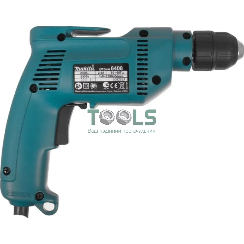 Сетевая дрель Makita 6408 (0.53 кВт)