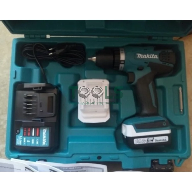 Акумуляторний дриль-шуруповерт Makita DF347DW (14.4 В, 2х1.3 А*год, 30 Н*м)