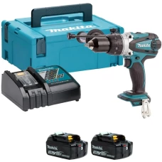 Ударний акумуляторний шуруповерт Makita DHP458RFJ (2х18 В, 3 А*год)