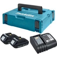 Набір акумуляторів + заряджання Makita LXT 197136-5 (BL1815Nx2, DC18SD, Makpac)