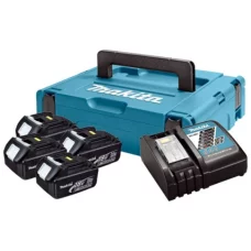 Набор аккумуляторов + зарядка Makita LXT 197954-1 (BL1830Bx4, DC18RC, Makpac)