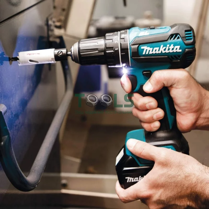 Аккумуляторная дрель-шуруповерт Makita DDF485RFJ (18 В, 2х3 А*ч, 50 Н*м)