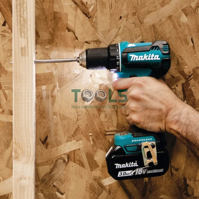 Аккумуляторная дрель-шуруповерт Makita DDF485RFJ (18 В, 2х3 А*ч, 50 Н*м)