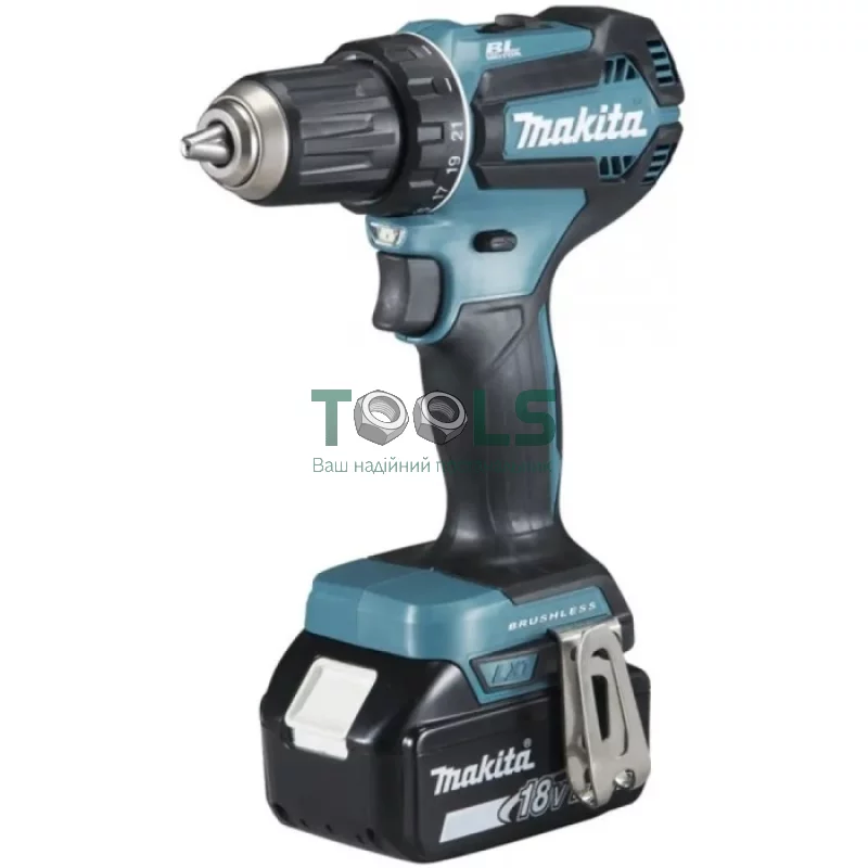 Аккумуляторная дрель-шуруповерт Makita DDF485RFJ (18 В, 2х3 А*ч, 50 Н*м)