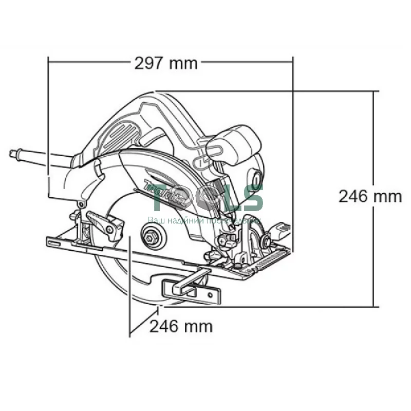 Пила дисковая Makita HS6101 (1.1 кВт, 165 мм)