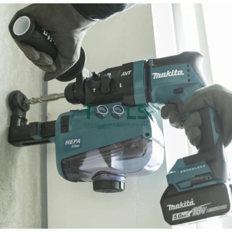 Аккумуляторный перфоратор Makita DHR182ZWJ (18 В, без АКБ, 1.7 Дж)