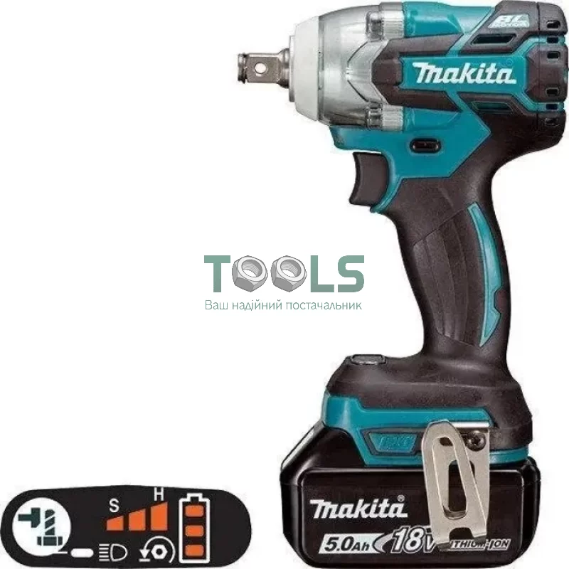 Аккумуляторный гайковерт Makita DTW285RFJX (18 В, 2х3 А*ч, 280 Н*м)