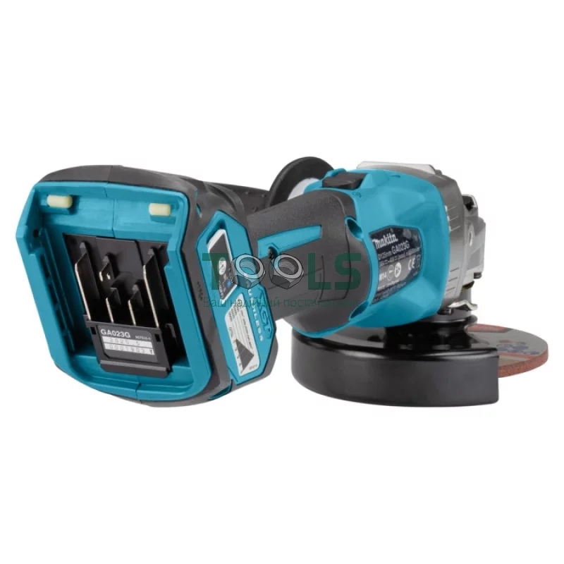 Аккумуляторная угловая шлифмашина Makita GA023GM201 (36 В, 2х4 А*ч, 125 мм)