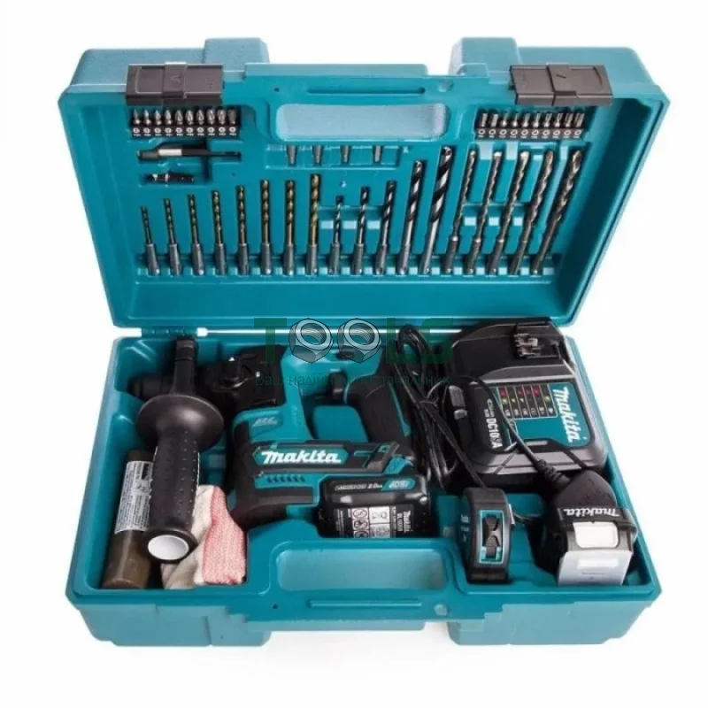 Аккумуляторный перфоратор Makita HR166DWAE1 (10.8 В, 2х2 А*ч, 1.1 Дж)