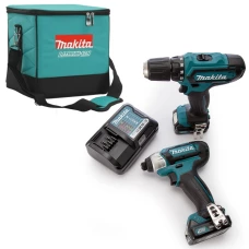 Набір акумуляторних інструментів Makita CLX201AX6 (10.8 В, 2х2 А*год)