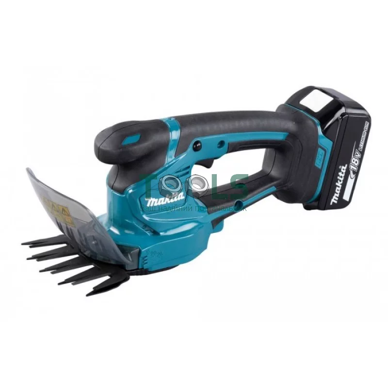 Аккумуляторные газонокосилка Makita DLM432CT2 + ножницы Makita DUM111SYX + ламзак (SOFA-DLM-2-R)