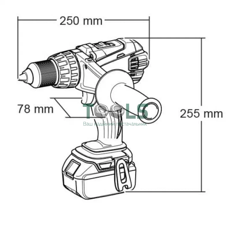 Аккумуляторный шуруповерт Makita DDF458Z (18 В, без АКБ)