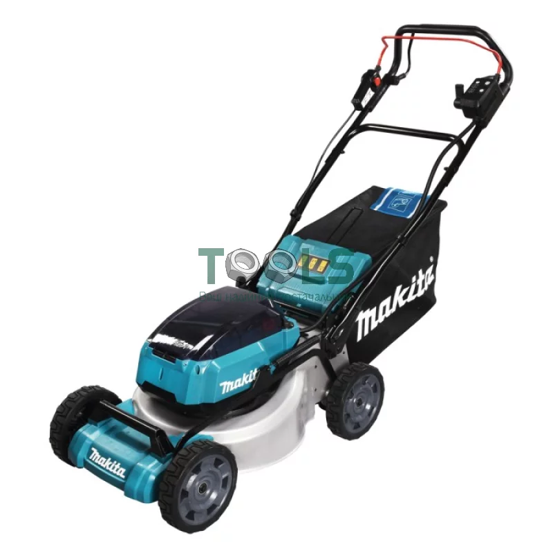 Самоходная аккумуляторная газонокосилка Makita DLM462PT4 (2х18 В, 4х5 А*ч, 460 мм)