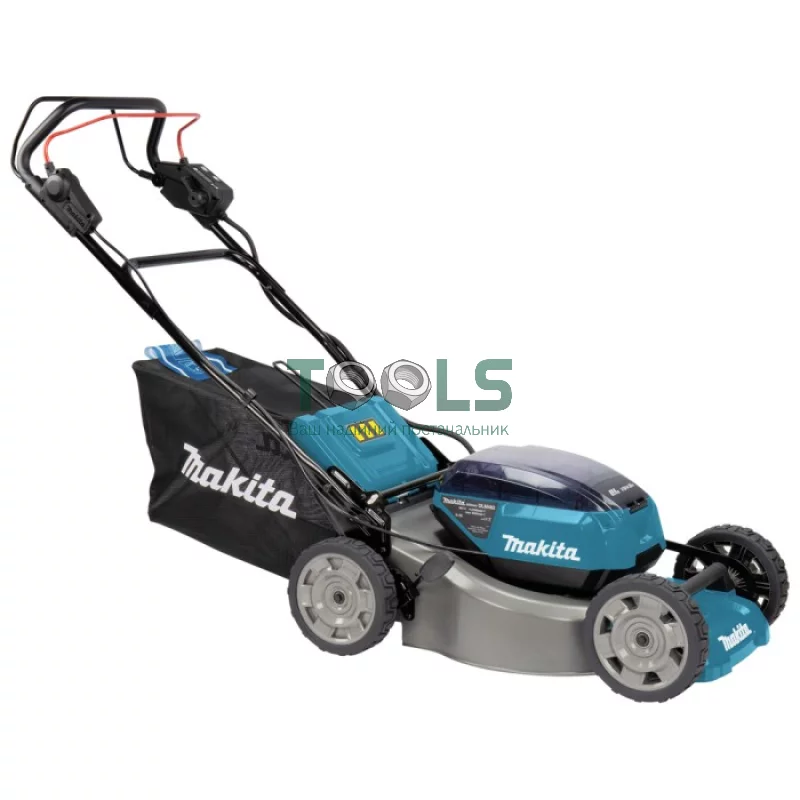 Самоходная аккумуляторная газонокосилка Makita DLM462PT4 (2х18 В, 4х5 А*ч, 460 мм)