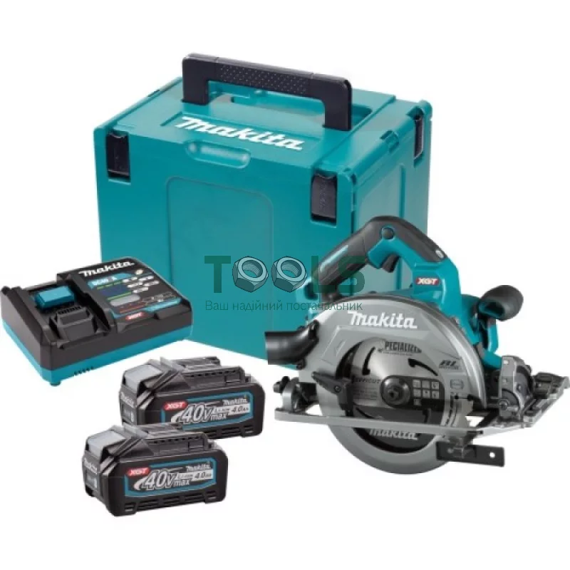 Аккумуляторная дисковая пила Makita HS004GM202 (36 В, 2х4 А*ч, 190 мм)