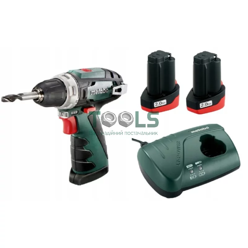 Дрель-шуруповерт аккумуляторный Metabo PowerMaxx BS (10.8 В, 2 А*ч) (600984000)