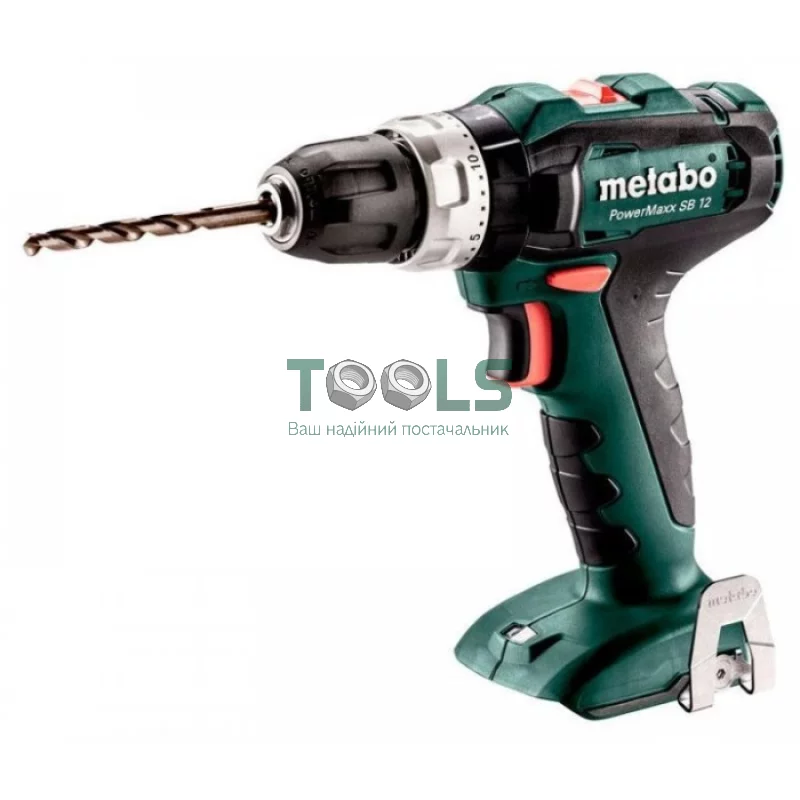 Аккумуляторный ударный шуруповерт Metabo PowerMaxx SB 12 + фонарь Metabo ULA 12 LED (2х12 В, 2 А*ч) (601076900)