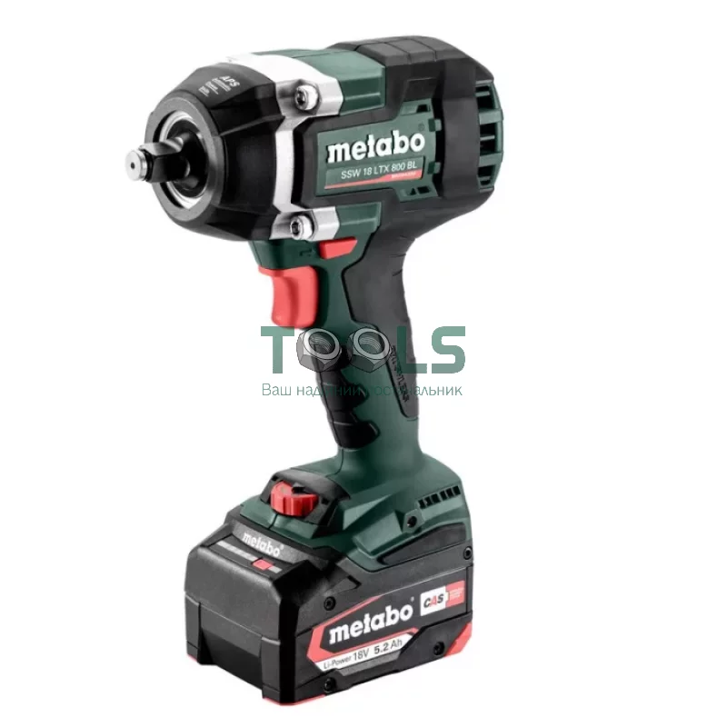 Аккумуляторный ударный гайковерт Metabo SSW 18 LTX 800 B (18 В, 2x5.2 А*ч) (602403650)