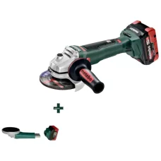 Аккумуляторная бесщеточная болгарка Metabo WB 18 LTX BL 125 Quick (18 В, 2х8 А*ч, 125 мм) (613077810)