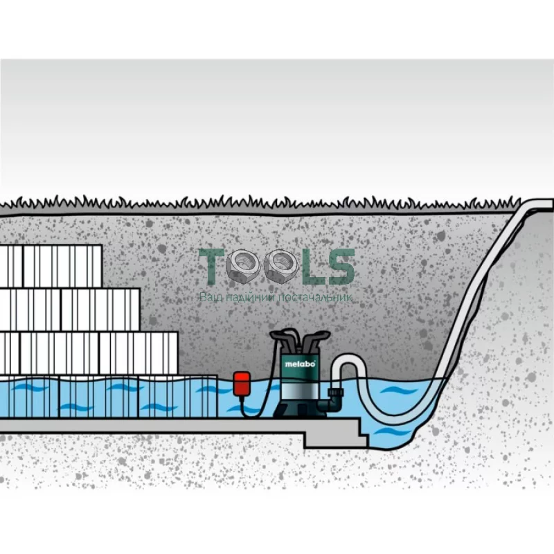 Погружной насос Metabo TPS 14000 S COMBI (0.77 кВт, 14000 л/ч) (0251400000)