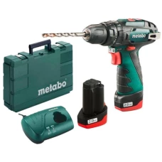 Аккумуляторная ударная дрель-шуруповерт Metabo PowerMaxx SB Basic (2х2 А*ч, 34 Нм) (600385500)