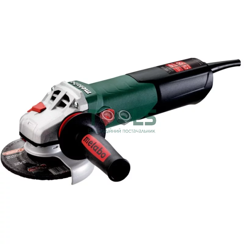 Кутова шліфувальна машина Metabo WEV 17-125 Quick (1.7 кВт, 125 мм) (600516000)