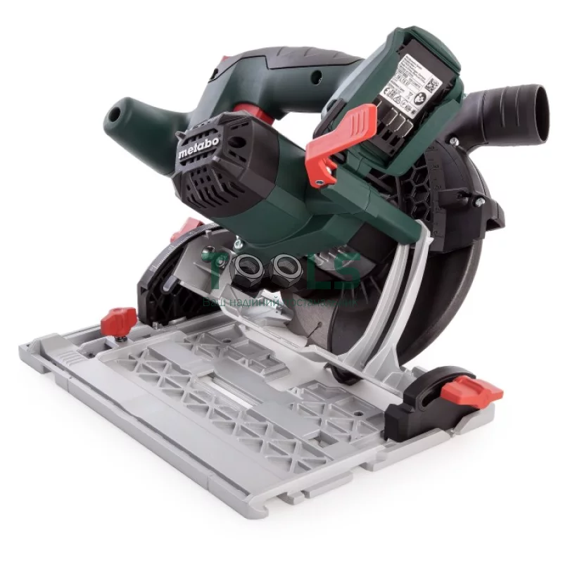 Аккумуляторная ручная циркулярная пила Metabo KS 18 LTX 57 (18 В, 2х5.2 А*ч, 165 мм) (601857700)