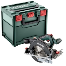 Акумуляторна ручна циркулярна пилка Metabo KS 18 LTX 57 (18 В, 2х5.2 А*год, 165 мм) (601857700)