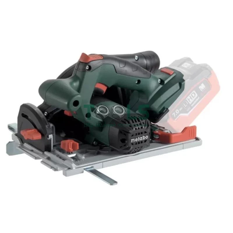 Аккумуляторная ручная циркулярная пила Metabo KS 18 LTX 57 (18 В, 2х5.2 А*ч, 165 мм) (601857700)