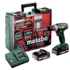 Шуруповерт акумуляторний Metabo BS 18 Quick Set (2х18 В, 2х2.0 A*год, 48 Н*м) (602217880)