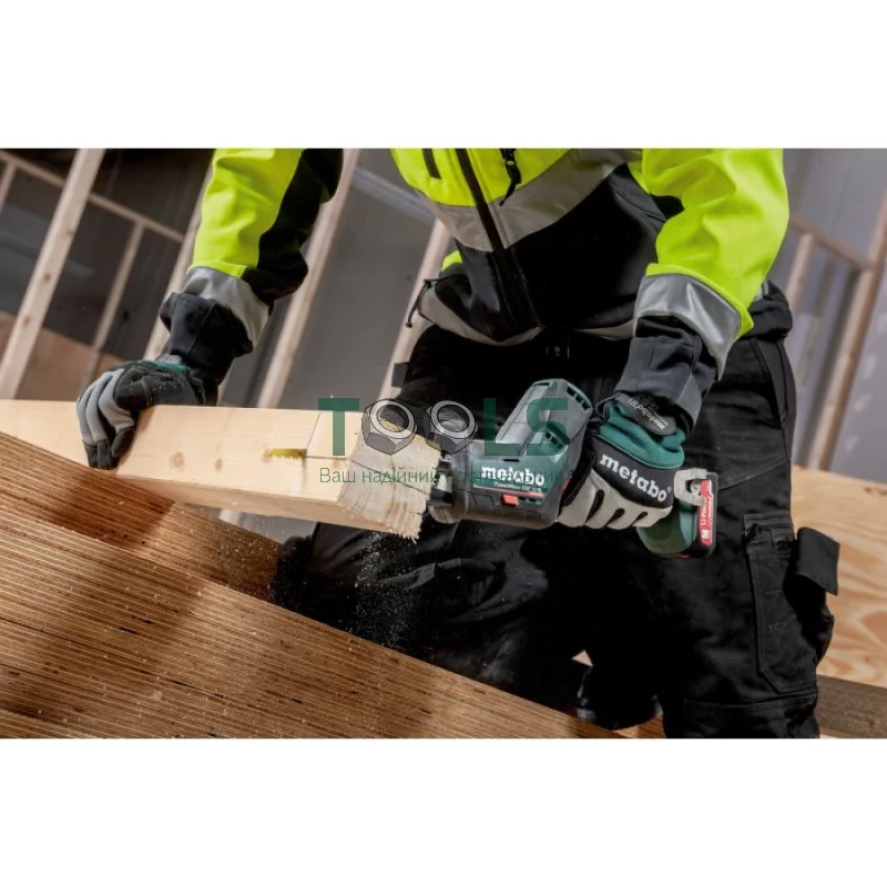 Аккумуляторная сабельная пила Metabo PowerMaxx SSE 12 BL (12 В, 2х2 А*ч) (602322500)