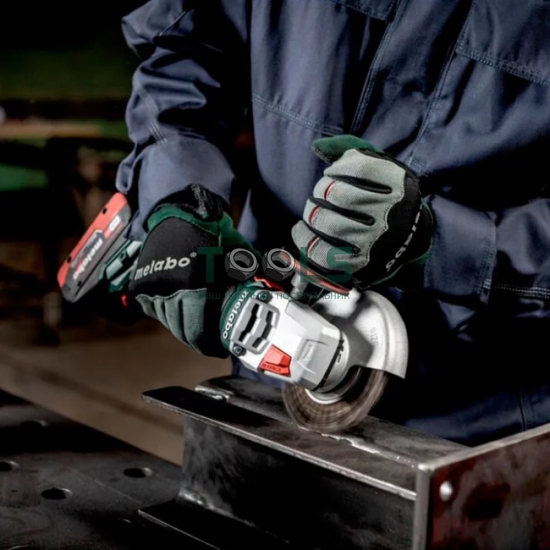 Аккумуляторная бесщеточная болгарка Metabo WB 18 LT BL 11-125 Quick (2х18 В, 8 А*ч, 125 мм) (613054810)