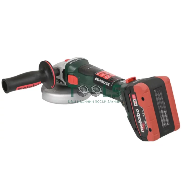 Акумуляторна безщіткова болгарка Metabo WVB 18 LT BL 11-125 Quick (18 В, 2х5.5 А*год, 125 мм) (613057660)