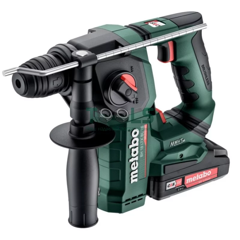 Аккумуляторный перфоратор Metabo BH 18 LTX BL 16 (18 В, 2х2 А*ч, 1.3 Дж) (600324500)