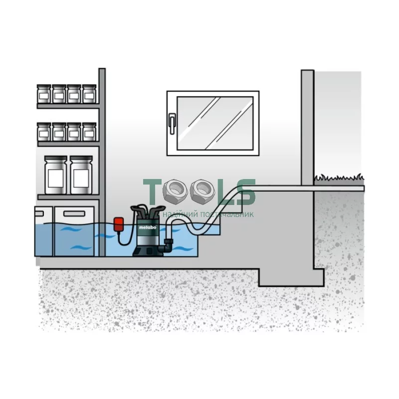 Погружной насос Metabo TP 8000 S (0.35 кВт, 8000 л/ч) (0250800000)