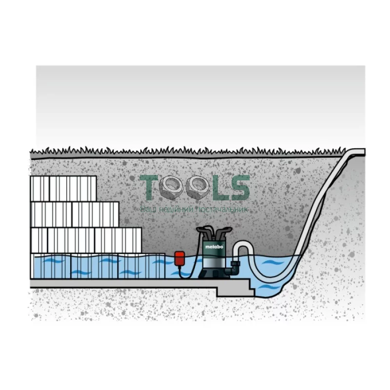 Погружной насос Metabo TP 8000 S (0.35 кВт, 8000 л/ч) (0250800000)