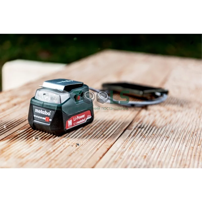 Силовой адаптер + фонарик Metabo PowerMaxx PA 12 LED-USB (12 В) (600298000)