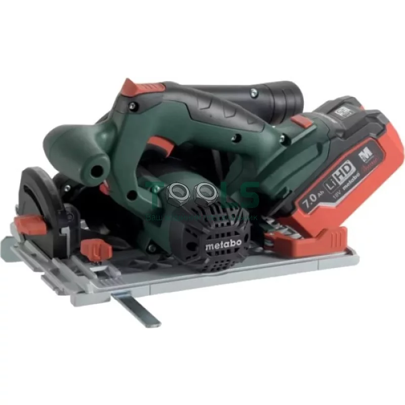 Аккумуляторная ручная циркулярная пила Metabo KS 18 LTX 57 + кейс (18 В, 165 мм, без АКБ) (601857840)