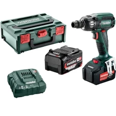 Аккумуляторный ударный гайковерт Metabo SSW 18 LTX 400 BL (18 В, 2х4 А*ч) (602205500)