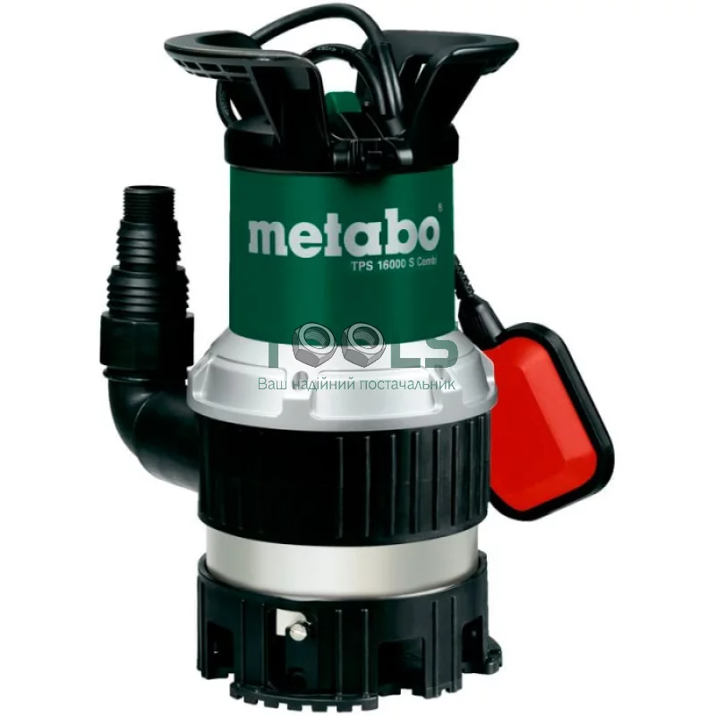 Комбинорованный погружной насос Metabo TPS 16000 S COMBI (0.97 кВт, 16000 л/ч) (0251600000)