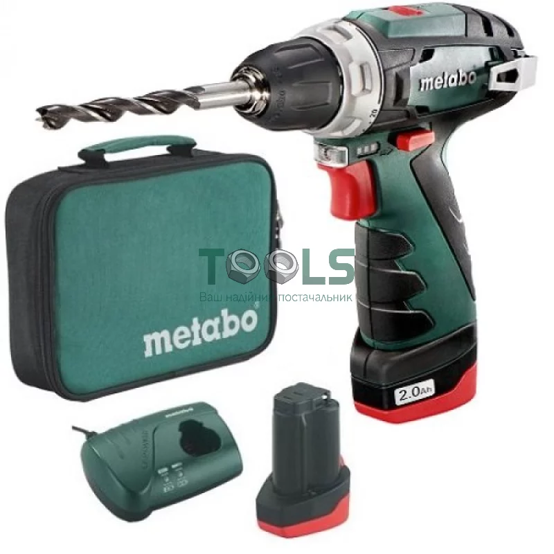 Дрель-шуруповерт Metabo PowerMaxx BS (2х12 В, 2 А*ч) (600079550)