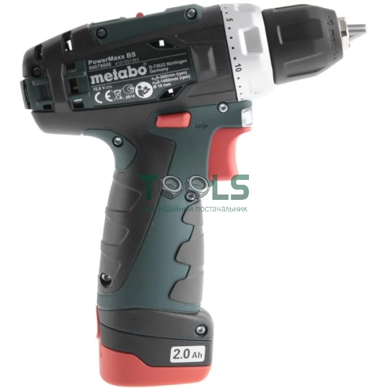 Аккумуляторная дрель-шуруповерт Metabo PowerMaxx BS Basic (2х10.8 В, 2 А*ч) (600080500)