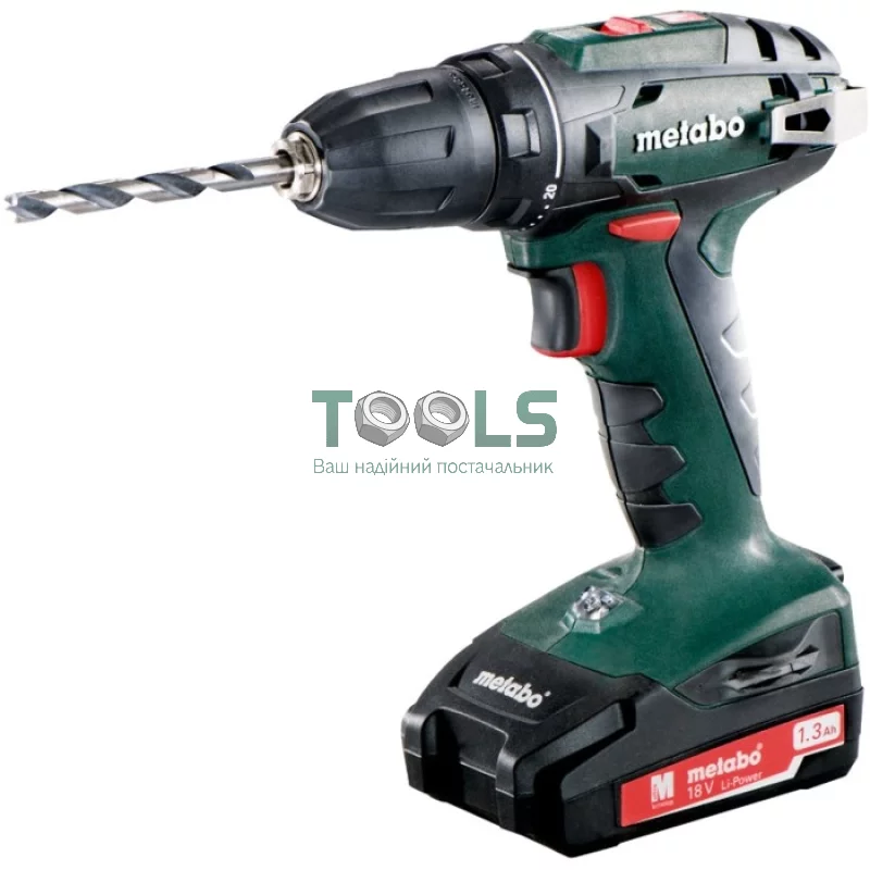 Шуруповерт аккумуляторный 18 В BS 18 1.3 Ah Metabo 602207500