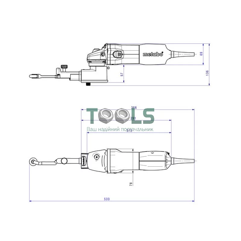 Напильник ленточный 6-19 мм 950 Вт BFE 9-20 Metabo 602244000