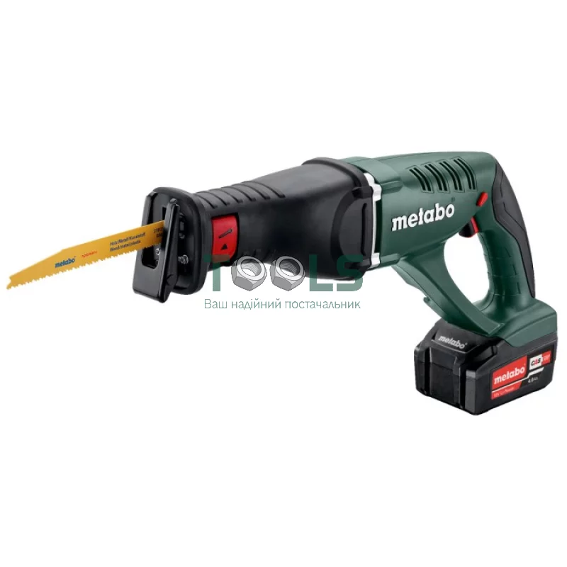 Аккумуляторная сабельная пила Metabo ASE 18 LTX (18 В, 2х4 А*ч, 30 мм) (602269610)