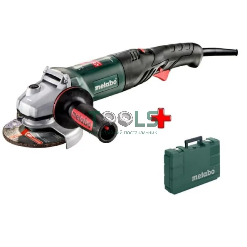 Угловая шлифмашина Metabo WEV 1500-125 QUICK RT + кейс (1.5 кВт, 125 мм) (601243500)