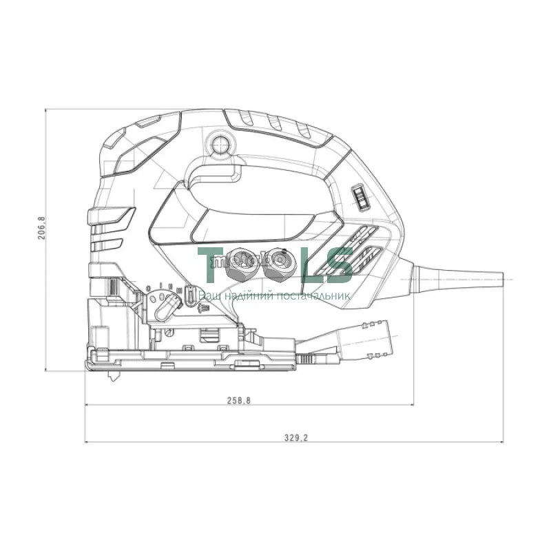 Электролобзик Metabo STEB 140 Plus Industrial (0.75 кВт, 3100 об/мин) (601404500)