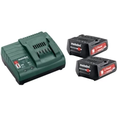 Комплект аккумуляторов Metabo (Li-Power 12 В, 2 А*ч, 2 шт.) + зарядное устройство SC 30 (685300000)